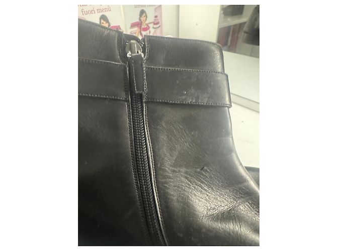 Stivaletti in pelle nera Gucci Nero - vista 7