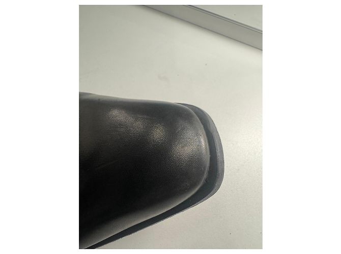 Stivaletti in pelle nera Gucci Nero - vista 8