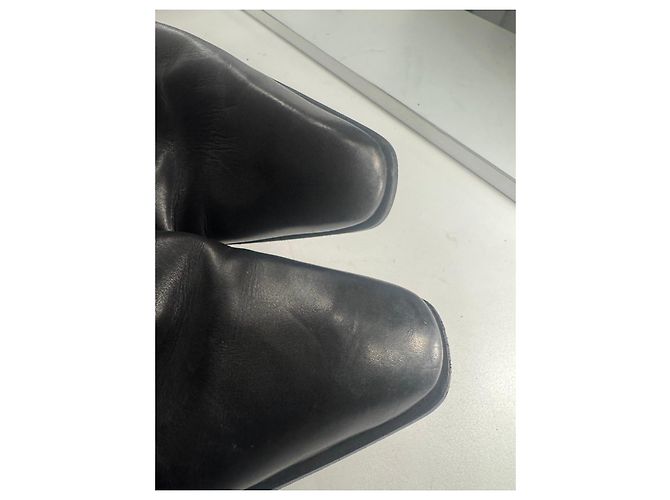 Stivaletti in pelle nera Gucci Nero - vista 9