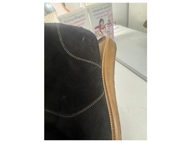 Stivali in camoscio nero Gucci - vista 7