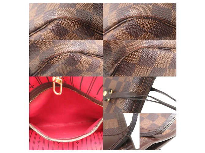 Borsa Tote Louis Vuitton Neverfull MM da donna Marrone - vista 10