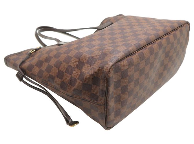 Borsa Tote Louis Vuitton Neverfull MM da donna Marrone - vista 3