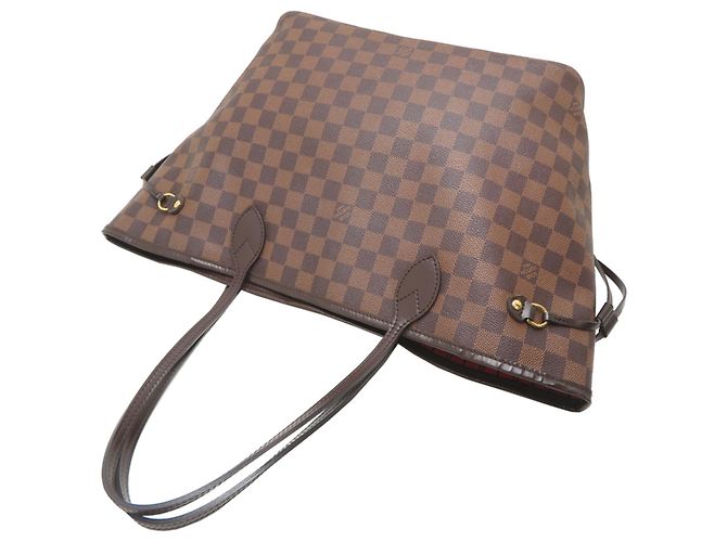 Borsa Tote Louis Vuitton Neverfull MM da donna Marrone - vista 4
