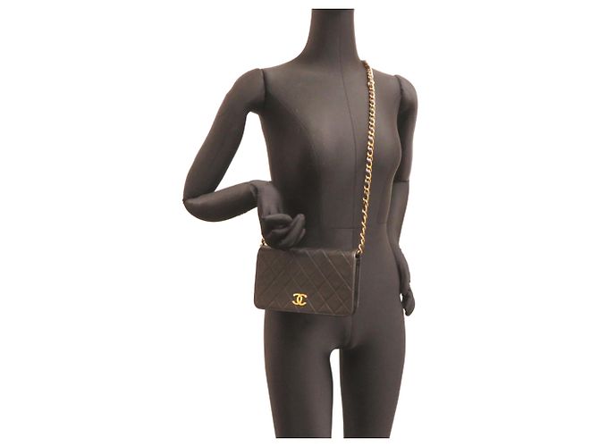 Borsa a tracolla Chanel Matelassé 19 con catena Nero - vista 8