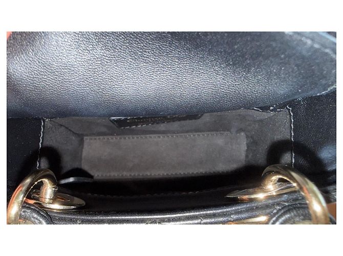 Schwarze micro Lady Dior Tasche - Ansicht 10
