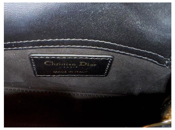 Schwarze micro Lady Dior Tasche - Ansicht 12