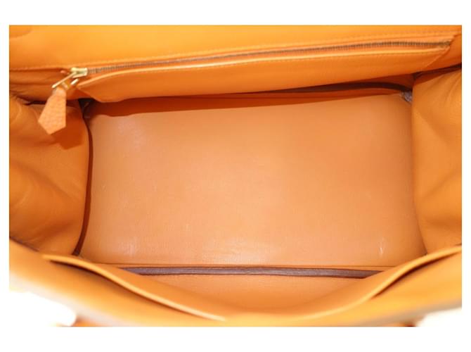 borsa Hermès Birkin 35 togo orange Arancione - vista 6