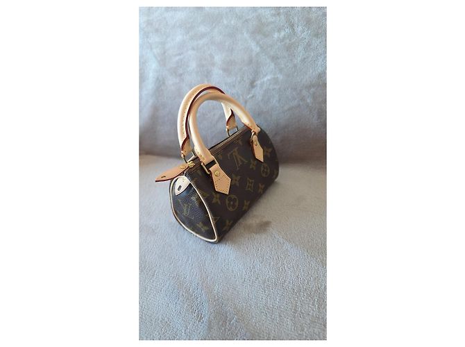 Louis Vuitton Mini Borsa Nano Speedy Monogram Canvas completamente rinnovata Marrone Monogramma - vista 3