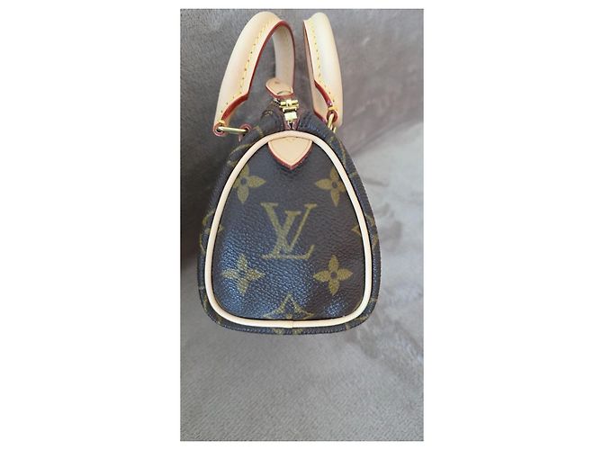 Louis Vuitton Mini Borsa Nano Speedy Monogram Canvas completamente rinnovata Marrone Monogramma - vista 5