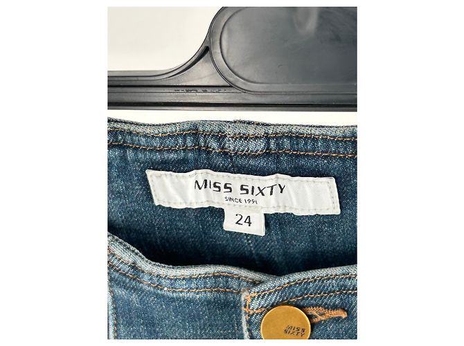 Vaqueros Miss Sixty azules de algodón talla 24 - vista 3