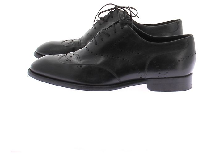 Dior Schwarze Leder-Derbies - Ansicht 2