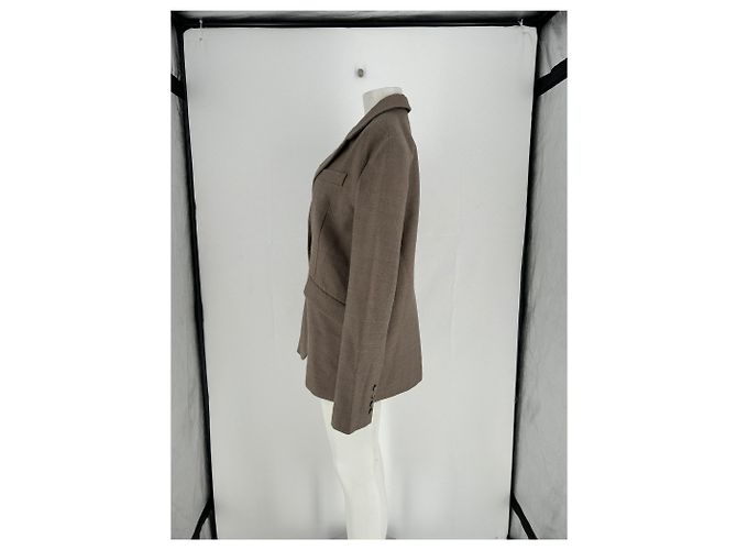Blazer Nanushka de lana marrón Castaño - vista 4