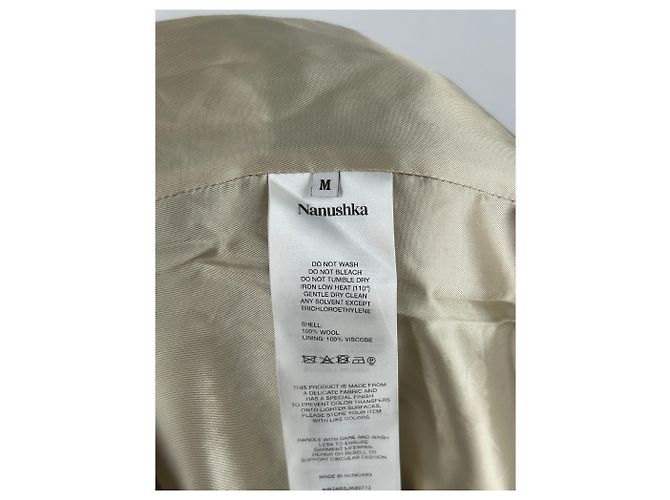 Blazer Nanushka de lana marrón Castaño - vista 6