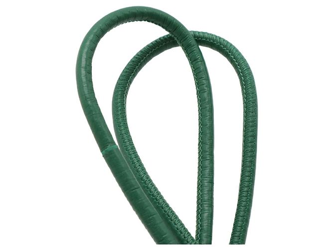 Pouch in pelle Maxi Intrecciato Bottega Veneta Verde - vista 5