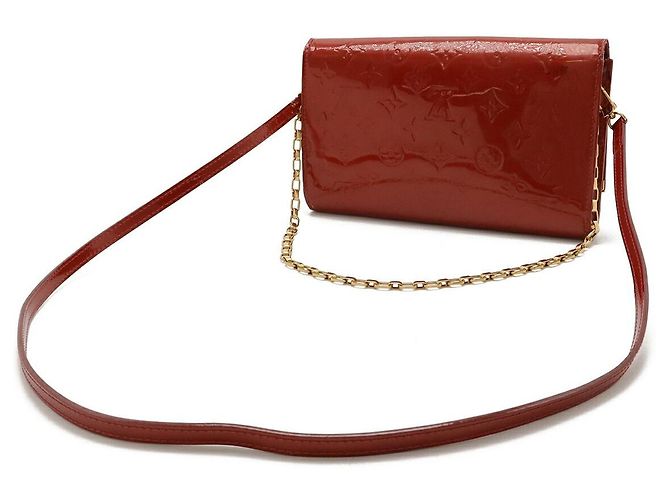 Borsa a pochette Louis Vuitton Monogram Vernis Rosso - vista 2