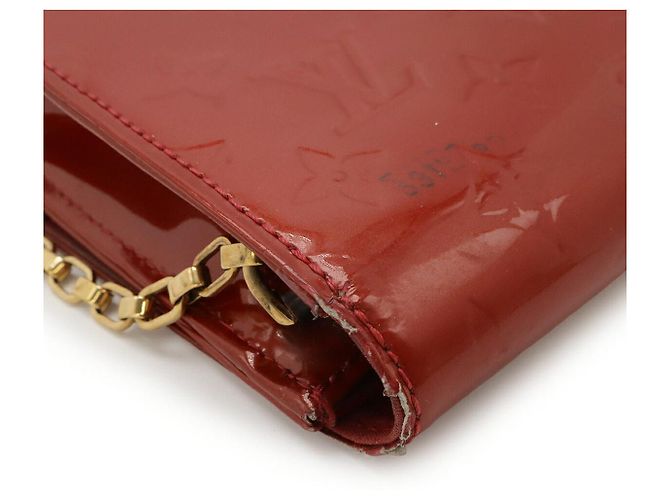 Borsa a pochette Louis Vuitton Monogram Vernis Rosso - vista 3