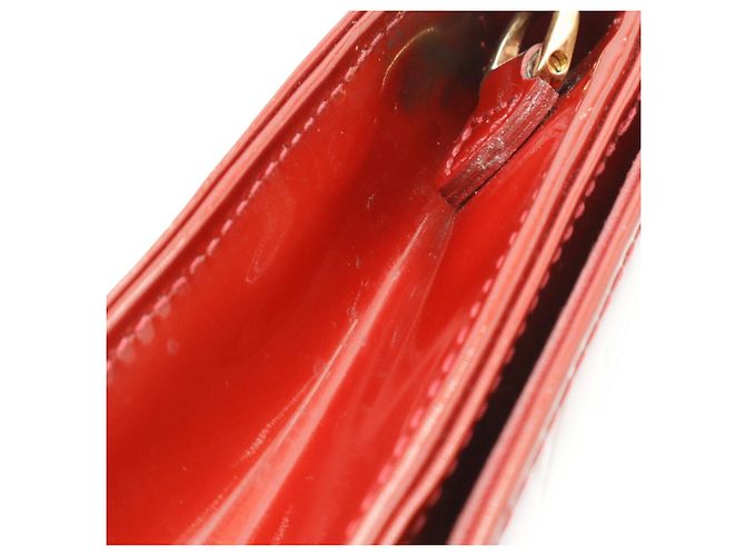 Borsa a pochette Louis Vuitton Monogram Vernis Rosso - vista 4