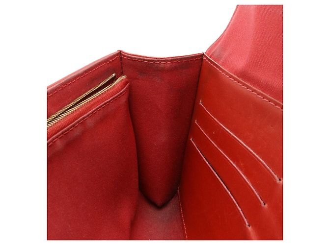 Borsa a pochette Louis Vuitton Monogram Vernis Rosso - vista 8