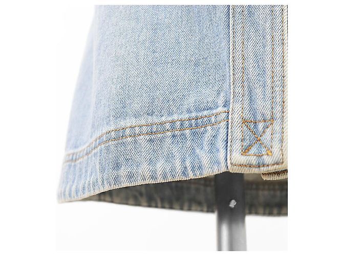 Falda de denim Chanel Metiers d'Art Paris-Dallas Azul - vista 13