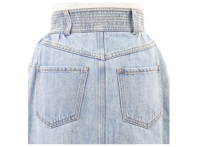 Falda de denim Chanel Metiers d'Art Paris-Dallas Azul - vista 6