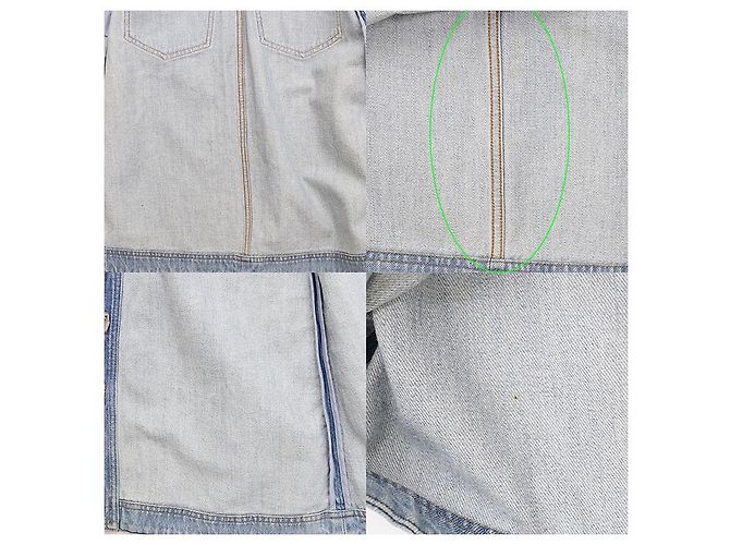Falda de denim Chanel Metiers d'Art Paris-Dallas Azul - vista 8