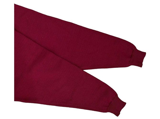 Hermès Maglione in lana Hermes Marrone Rosso - vista 4