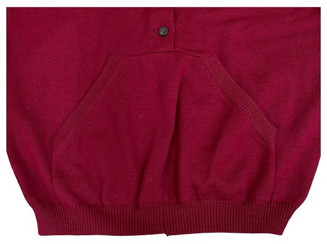 Hermès Maglione in lana Hermes Marrone Rosso - vista 5