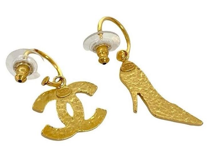 Chanel Coco Mark Pumps Ohrringe Golden - Ansicht 4