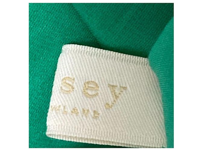 Autre Marque Blusa de satén de algodón y seda Ballsey Verde - vista 5