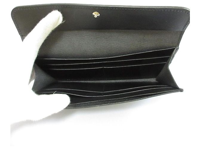 Autre Marque Cartera larga de cuero REEL Negro - vista 6