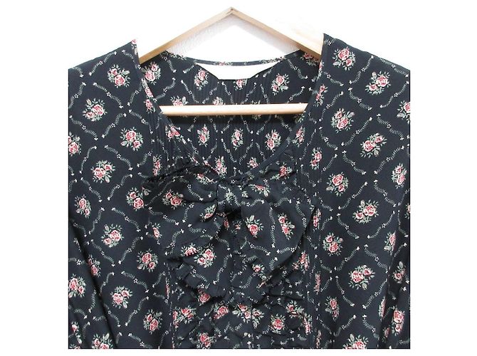 Autre Marque Abito PINK HOUSE con stampa floreale e fiocchi Nero - vista 3