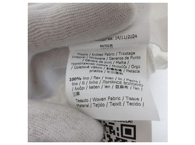 Polo de lino Max Mara Pavidi Blanco - vista 10