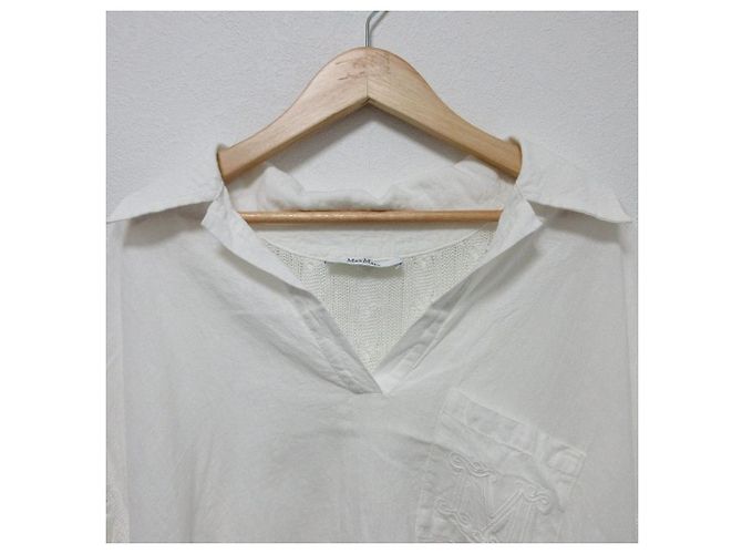 Polo de lino Max Mara Pavidi Blanco - vista 3