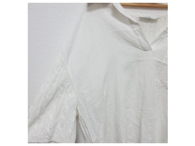 Polo de lino Max Mara Pavidi Blanco - vista 4