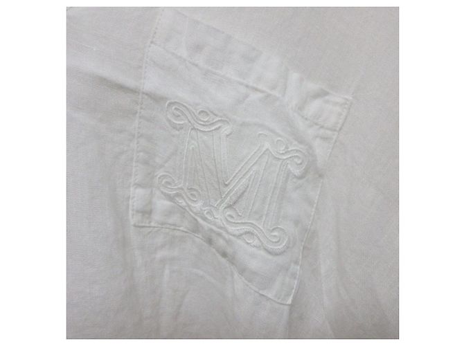 Polo de lino Max Mara Pavidi Blanco - vista 5