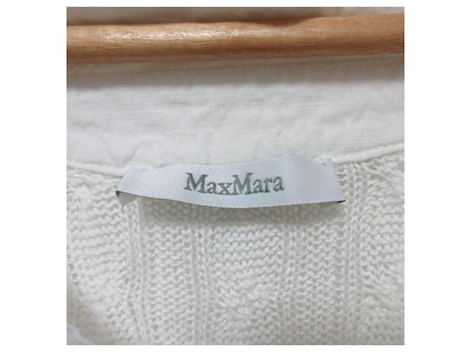 Polo de lino Max Mara Pavidi Blanco - vista 6