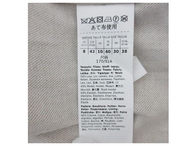 Gilet in lino Max Mara Caroline S Marrone - vista 8