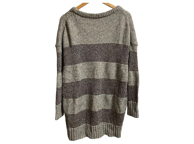 Autre Marque Top 2way de punto GRACE Class Lame Border Castaño - vista 2