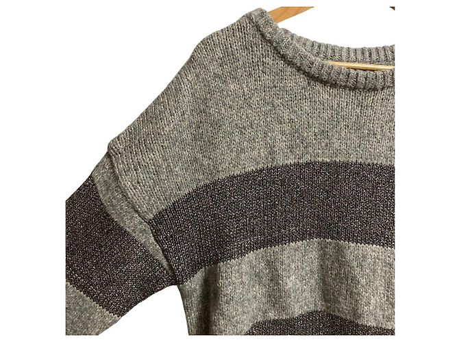 Autre Marque Top 2way de punto GRACE Class Lame Border Castaño - vista 3