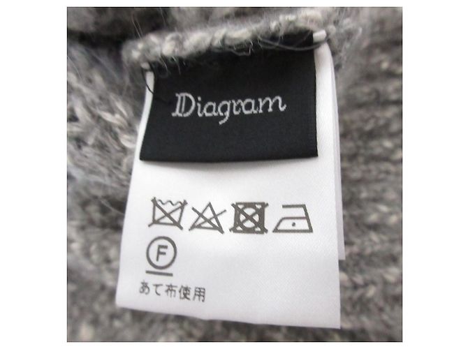 Autre Marque Diagram GRACE CONTINENTAL Asymmetrischer Strickpullover Braun - Ansicht 7