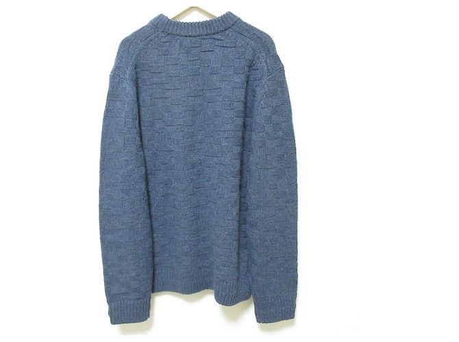 Maglione in lana Signature Coach Blu Blu navy - vista 2