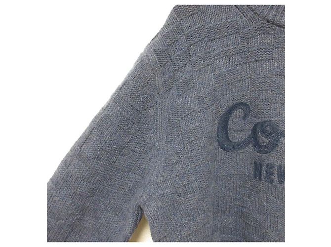 Maglione in lana Signature Coach Blu Blu navy - vista 4