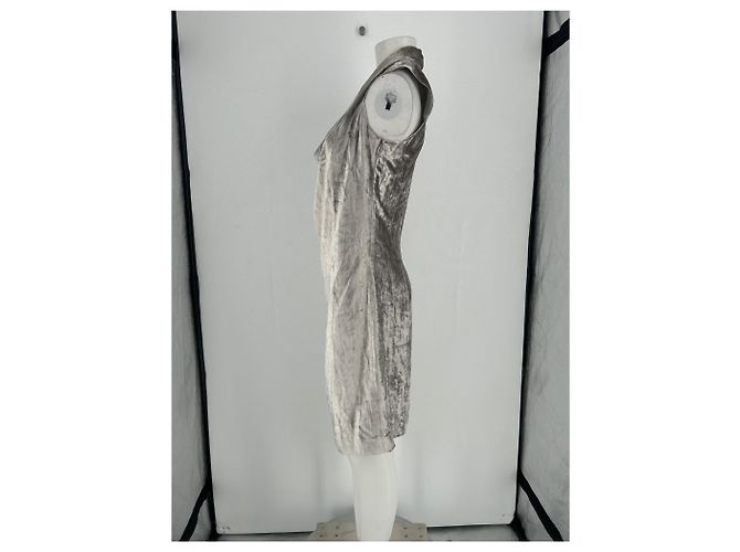 Joseph Vestido de terciopelo gris - vista 3
