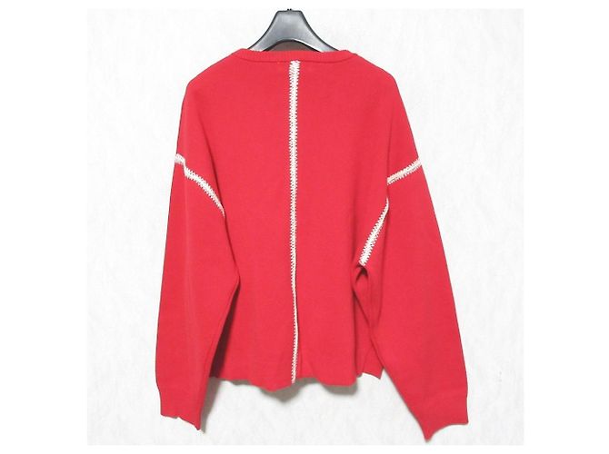 Autre Marque Besticktes Strickware etre relie Rot - Ansicht 2