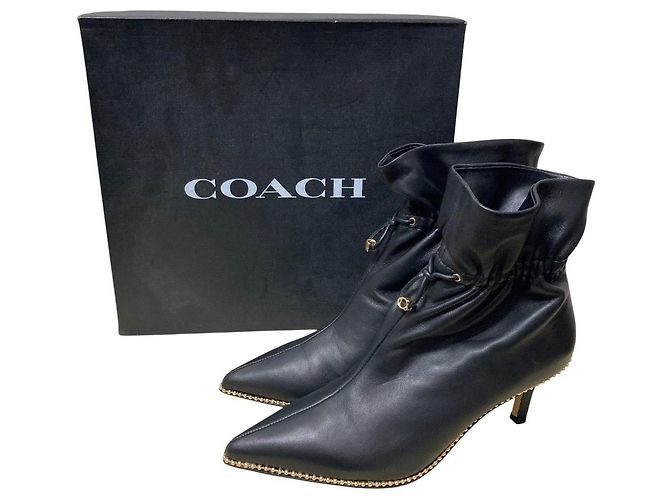 Botines Coach CHRISSY LTHR Negro - vista 10