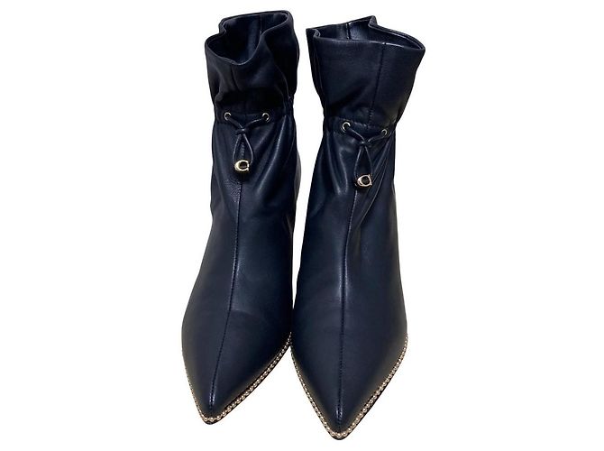 Botines Coach CHRISSY LTHR Negro - vista 2