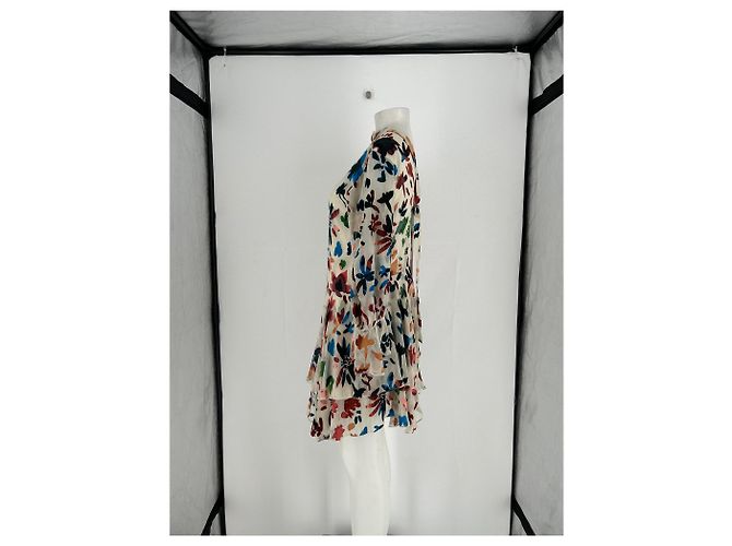 Autre Marque Bedrucktes Samtkleid Mehrfarben - Ansicht 3