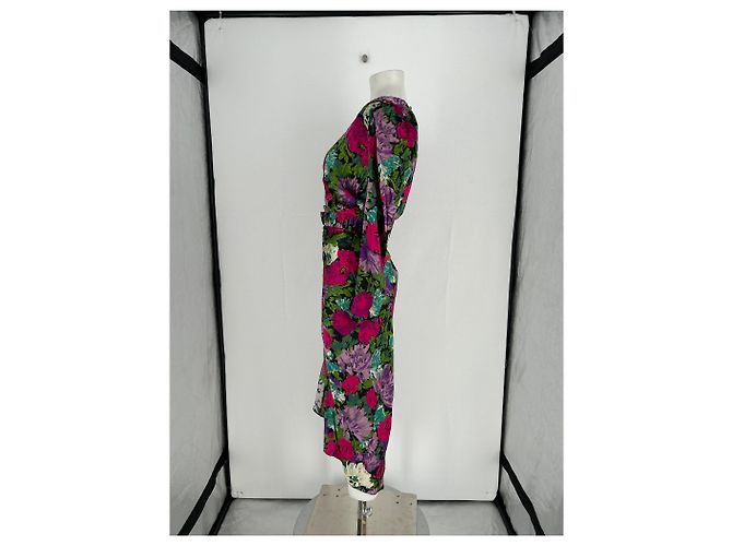 Autre Marque Vestido largo estampado de seda Ronny Kobo Multicolor - vista 4