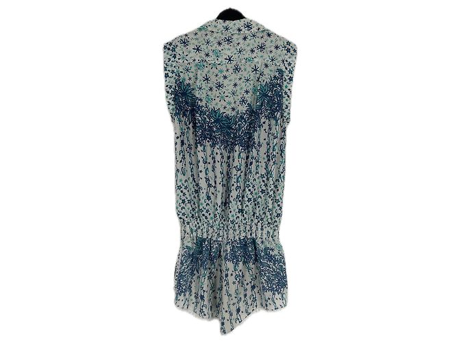 Autre Marque POUPETTE SAINT BARTH Blauer Seiden Romper - Ansicht 2