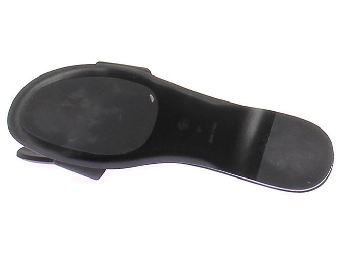 Mules in pelle nera The Row Nero - vista 5